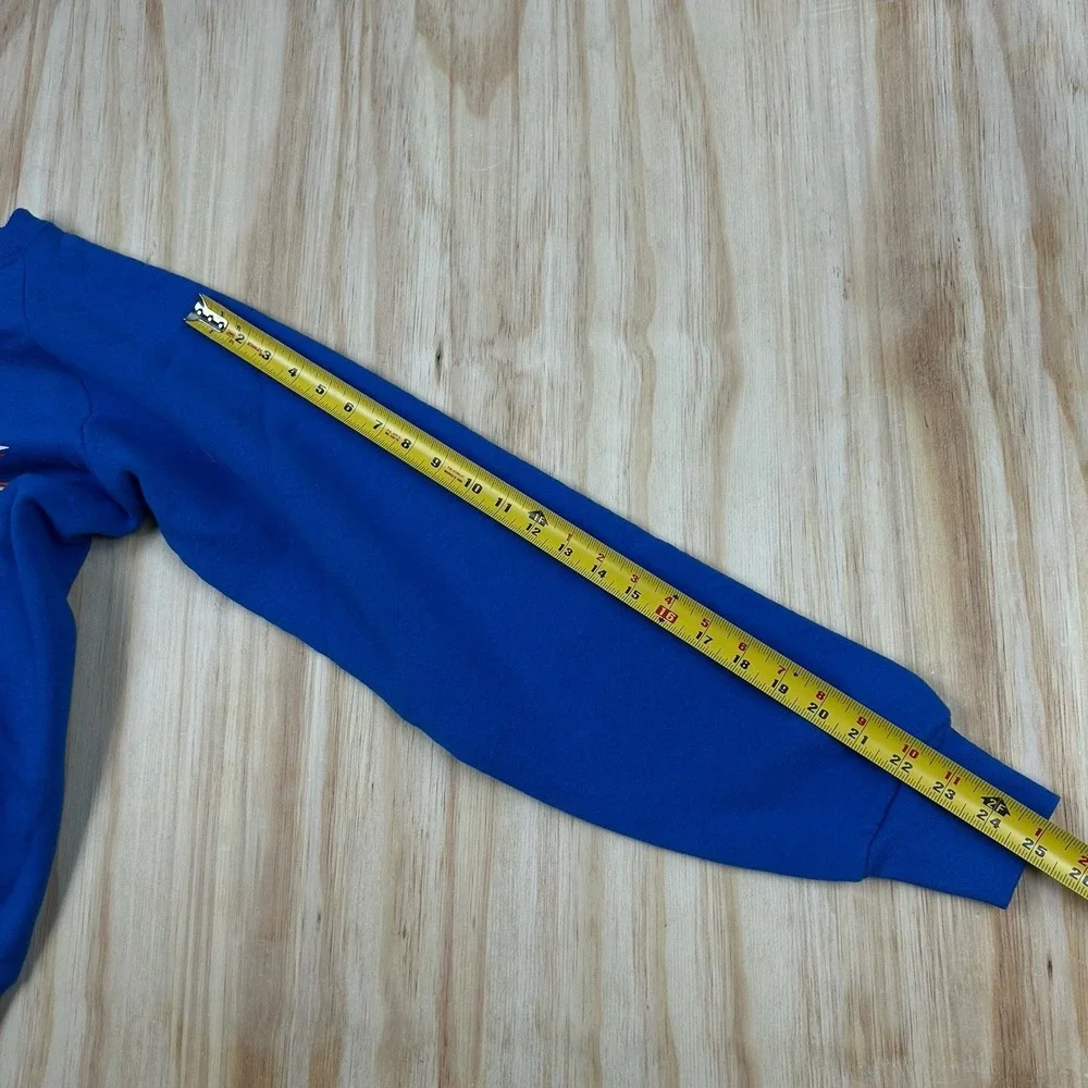 VTG Operation Desert Storm‎ Sweatshirt Mens FITS Large Blue Eagle Graphic Army